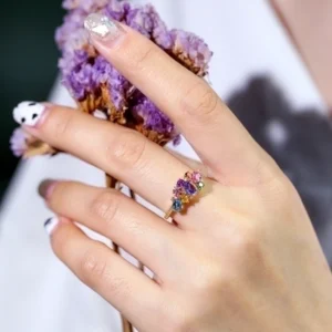 Anillo y Dije Multicolor