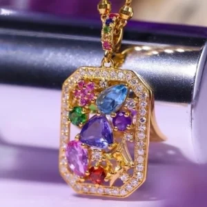 Anillo y Dije Multicolor